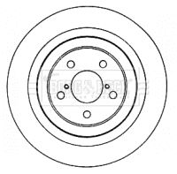 BORG & BECK Тормозной диск BBD4581